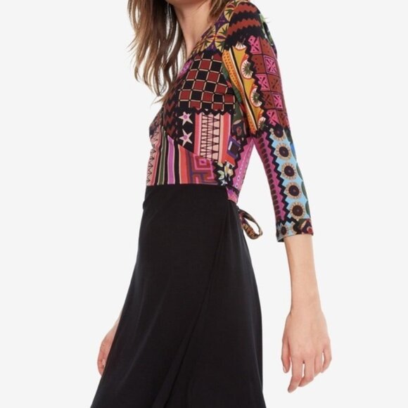 DESIGUAL Jill Flare Dress size M - Picture 3 of 13